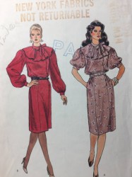 8487 VOG BLOUSON PULLOVER SS-LS COLLAR DRESS PATTERN 6-10